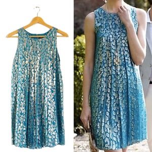 NWT SB Sachin+Babi Silk Shimmer Spot Shift Dress 4